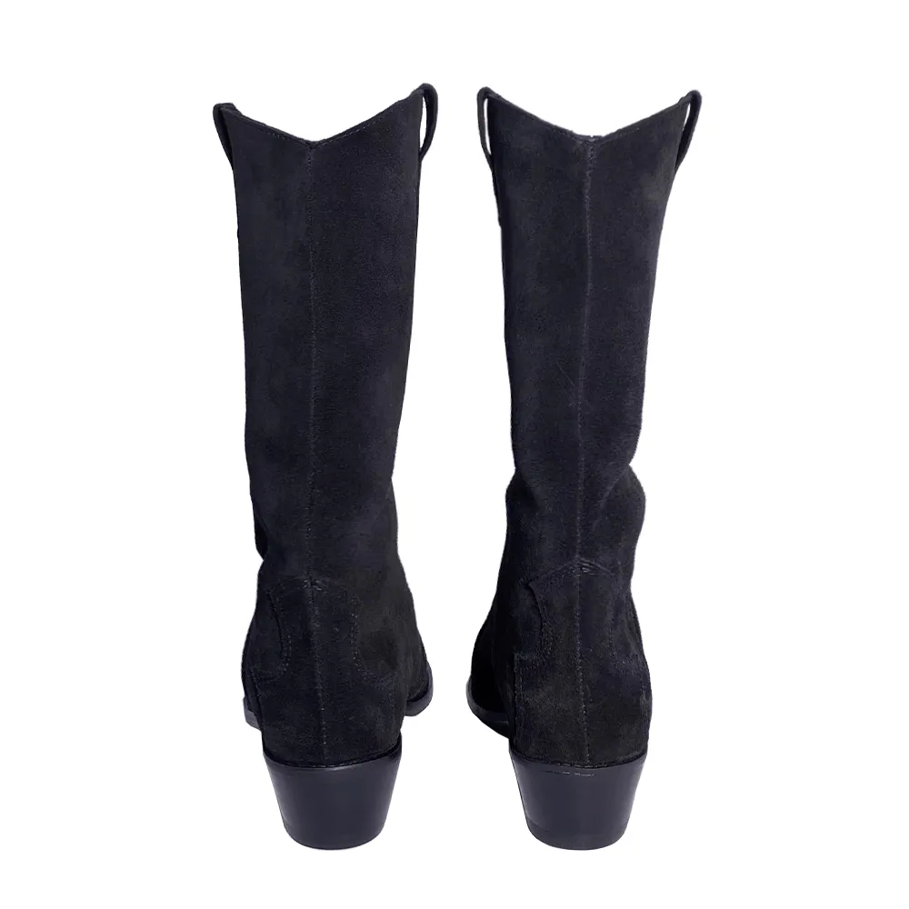 OLIVIA SUEDE BLACK