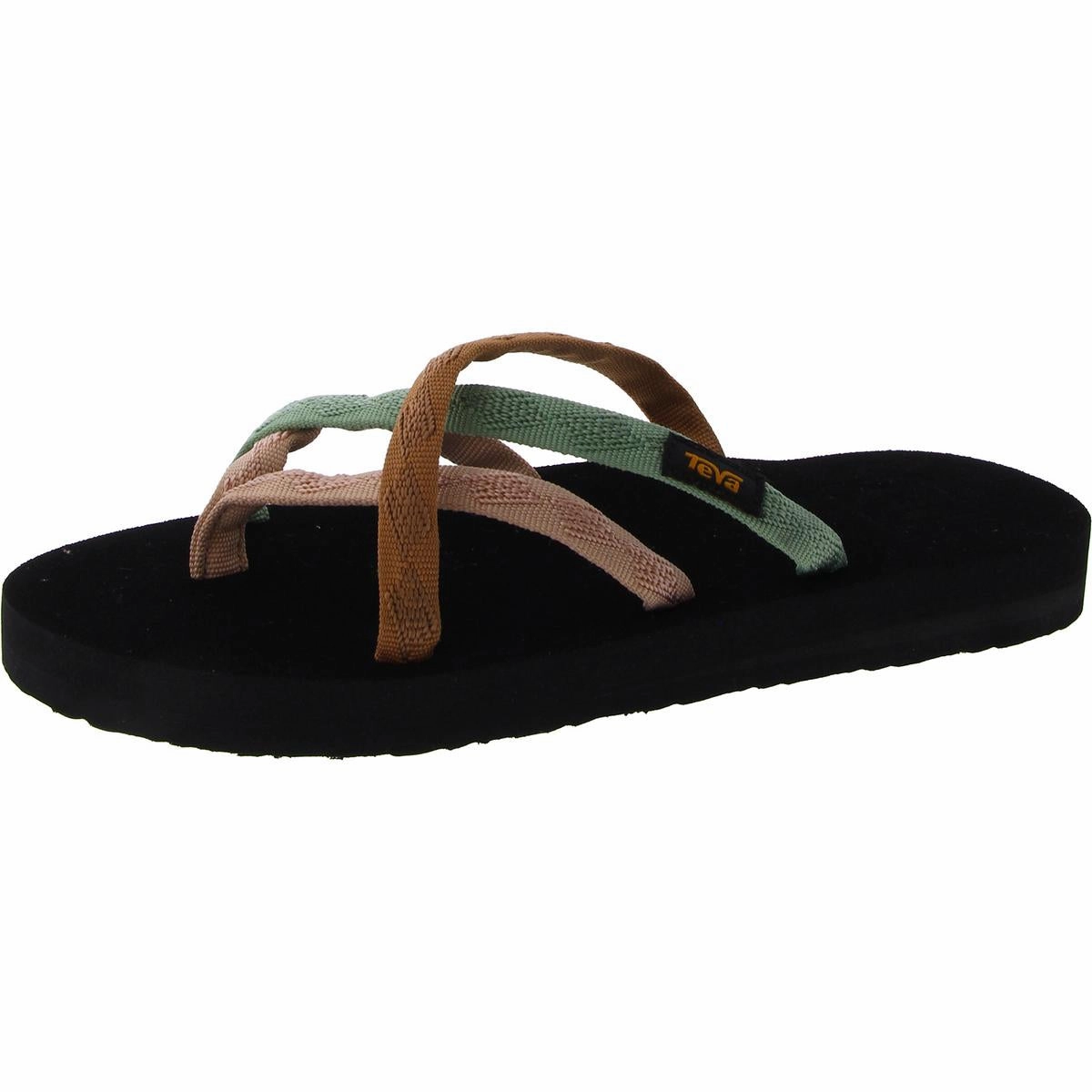 Olowahu Womens Strappy Thong Slide Sandals