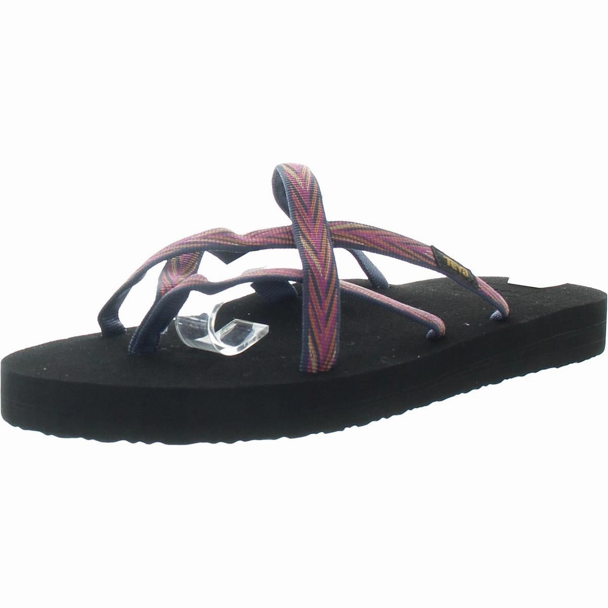 Olowahu Womens Strappy Thong Slide Sandals