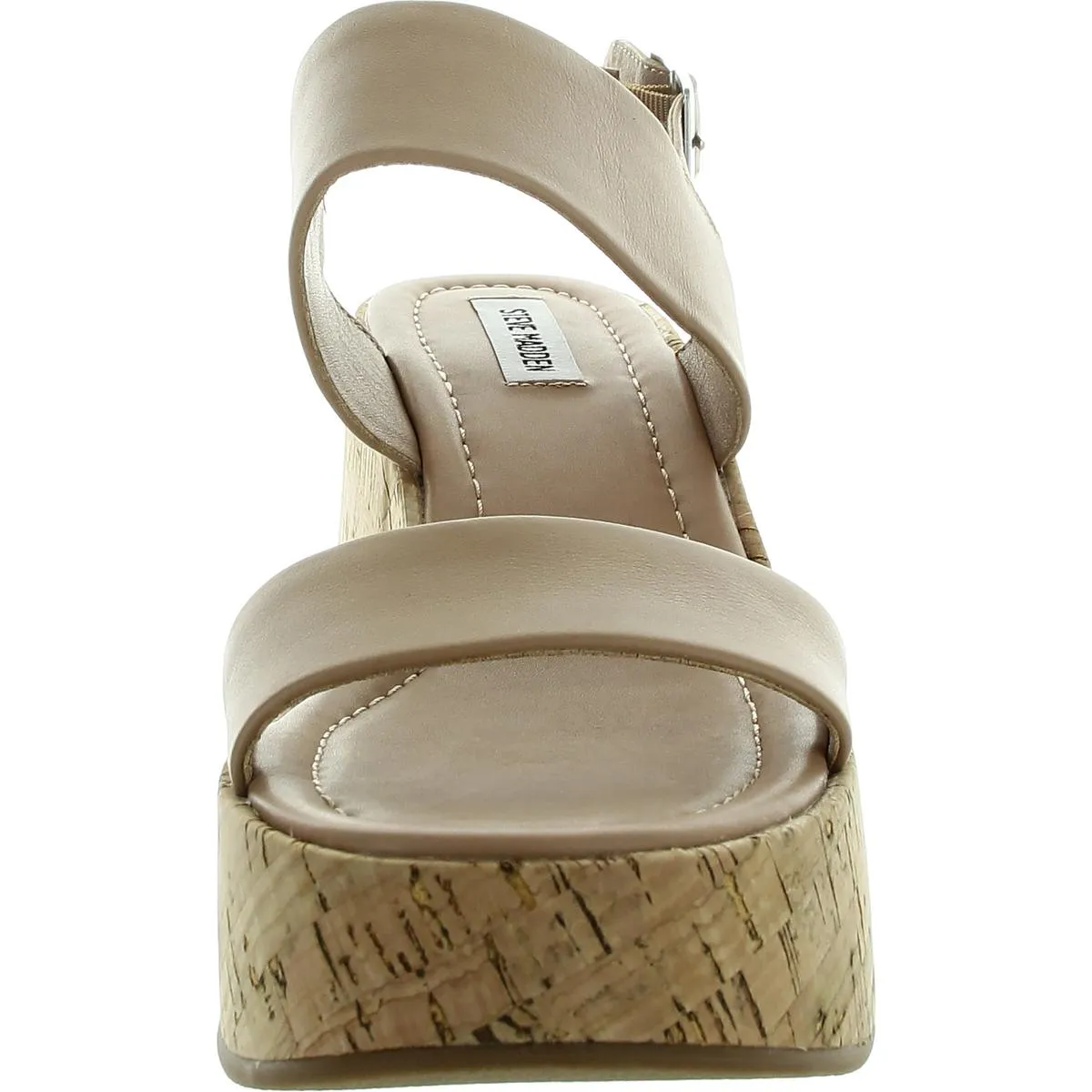 Pam Womens Adjustable Leather Platform Sandals