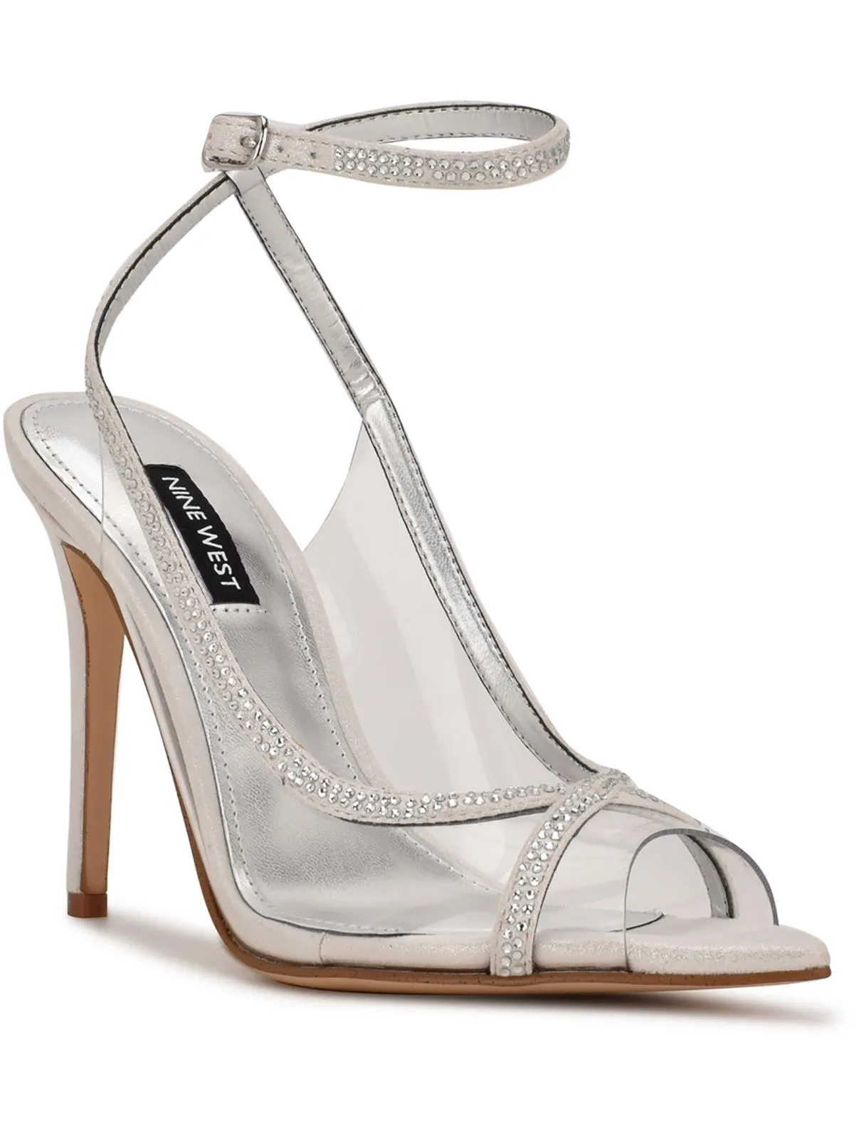 Parise 3 Womens Ankle Strap Open Toe Heels