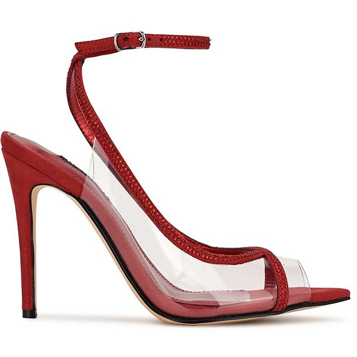 Parise 3 Womens Ankle Strap Open Toe Heels
