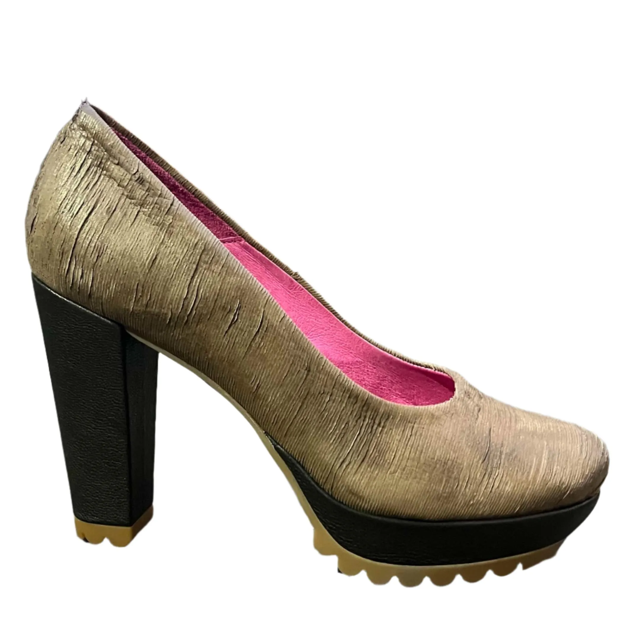 Pate - Natural Laser Platform shoe- Last pair 37