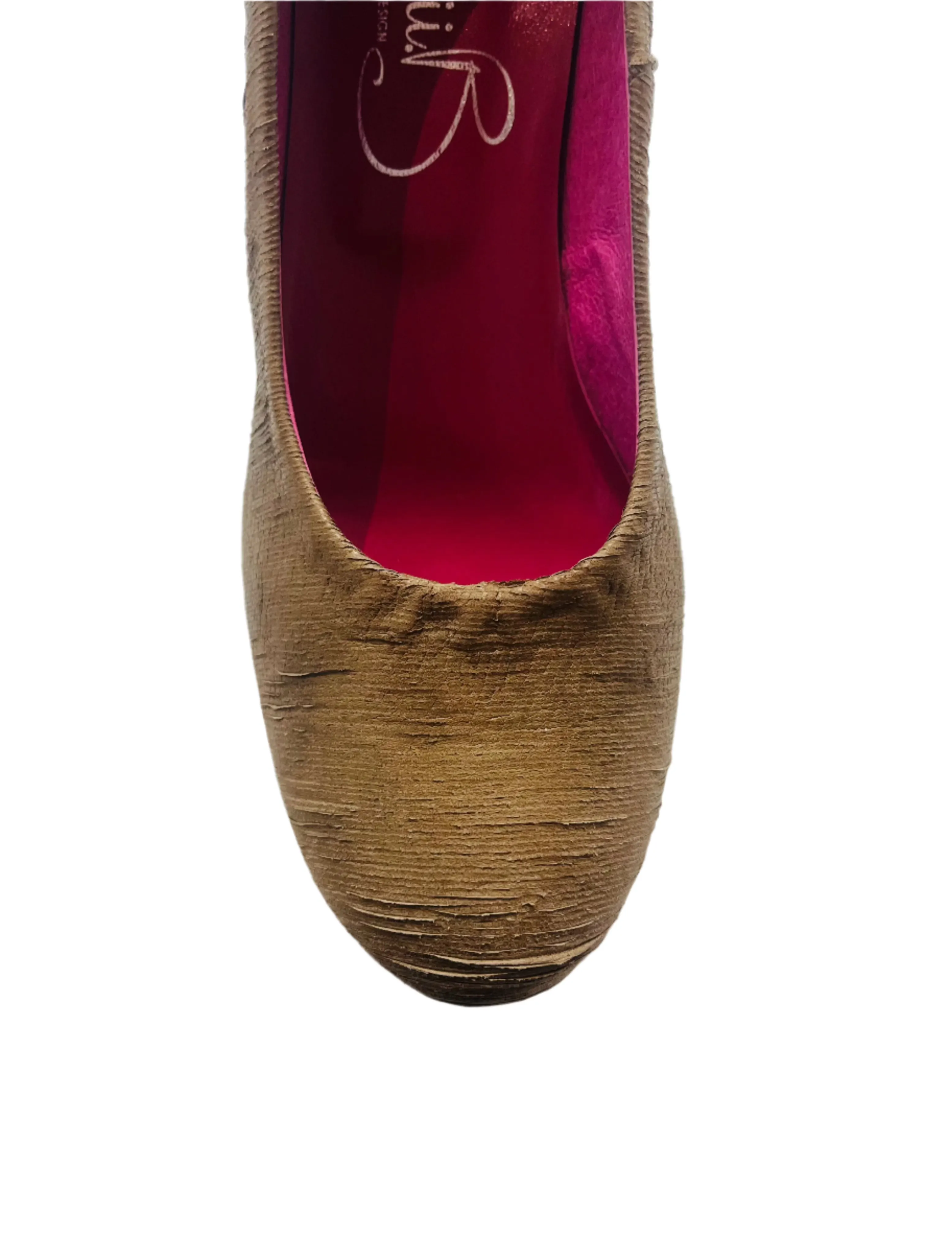 Pate - Natural Laser Platform shoe- Last pair 37