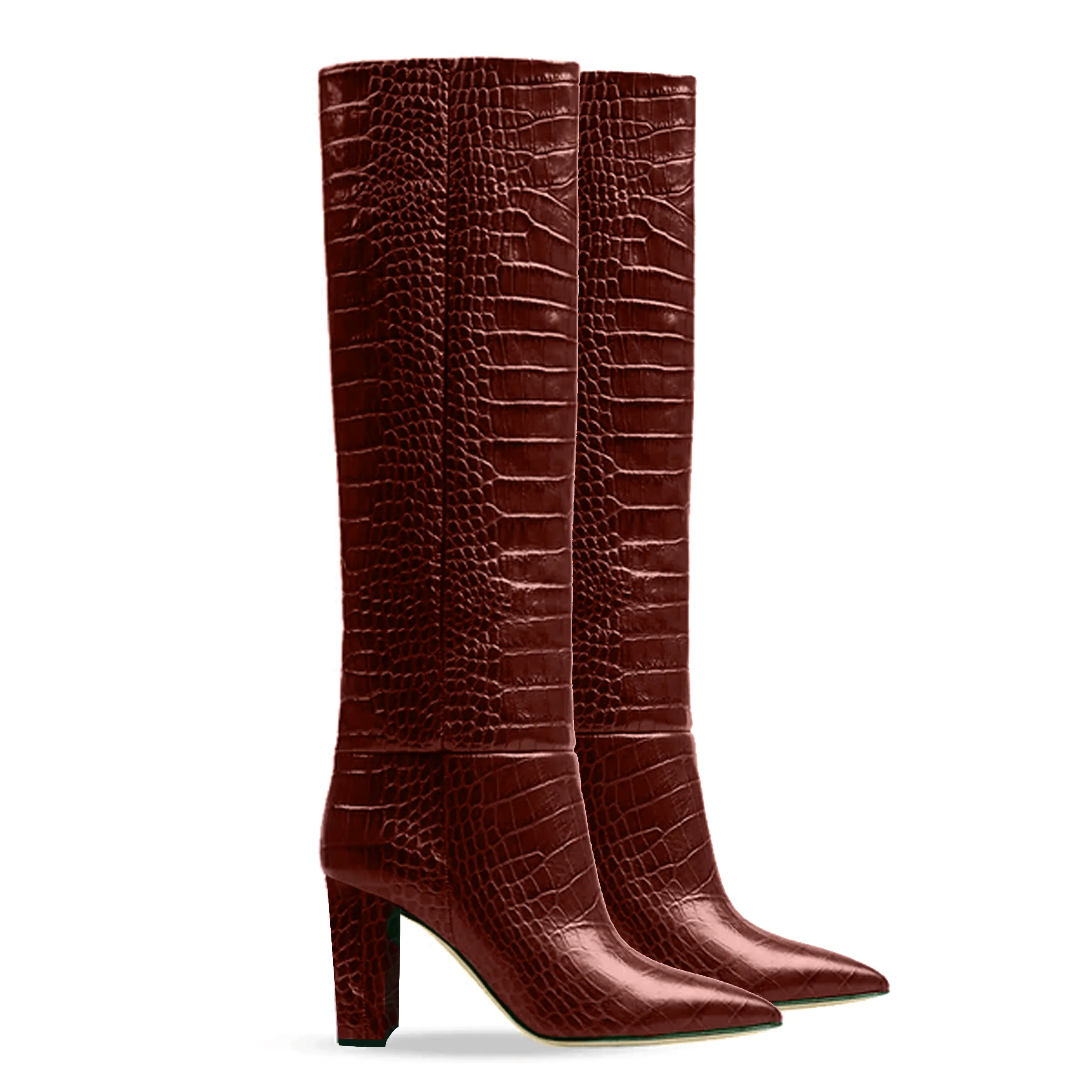 PATRICIA PRINT CROC BROWN