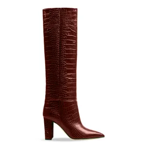 PATRICIA PRINT CROC BROWN