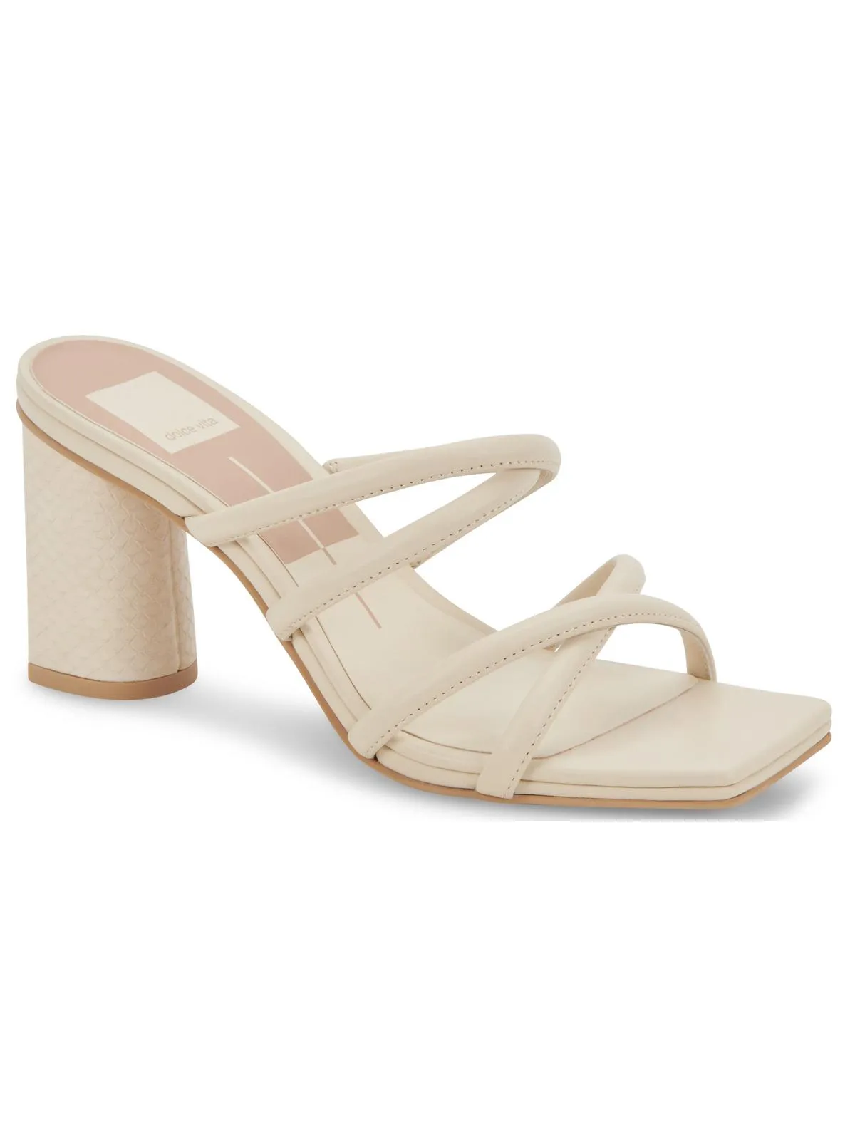 Patsi Womens Faux Leather Square Toe Block Heel