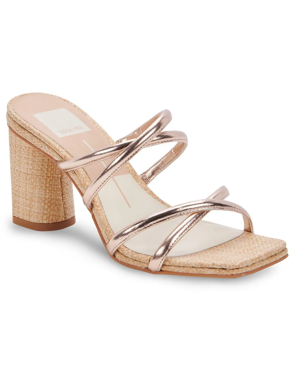 Patsi Womens Faux Leather Square Toe Block Heel