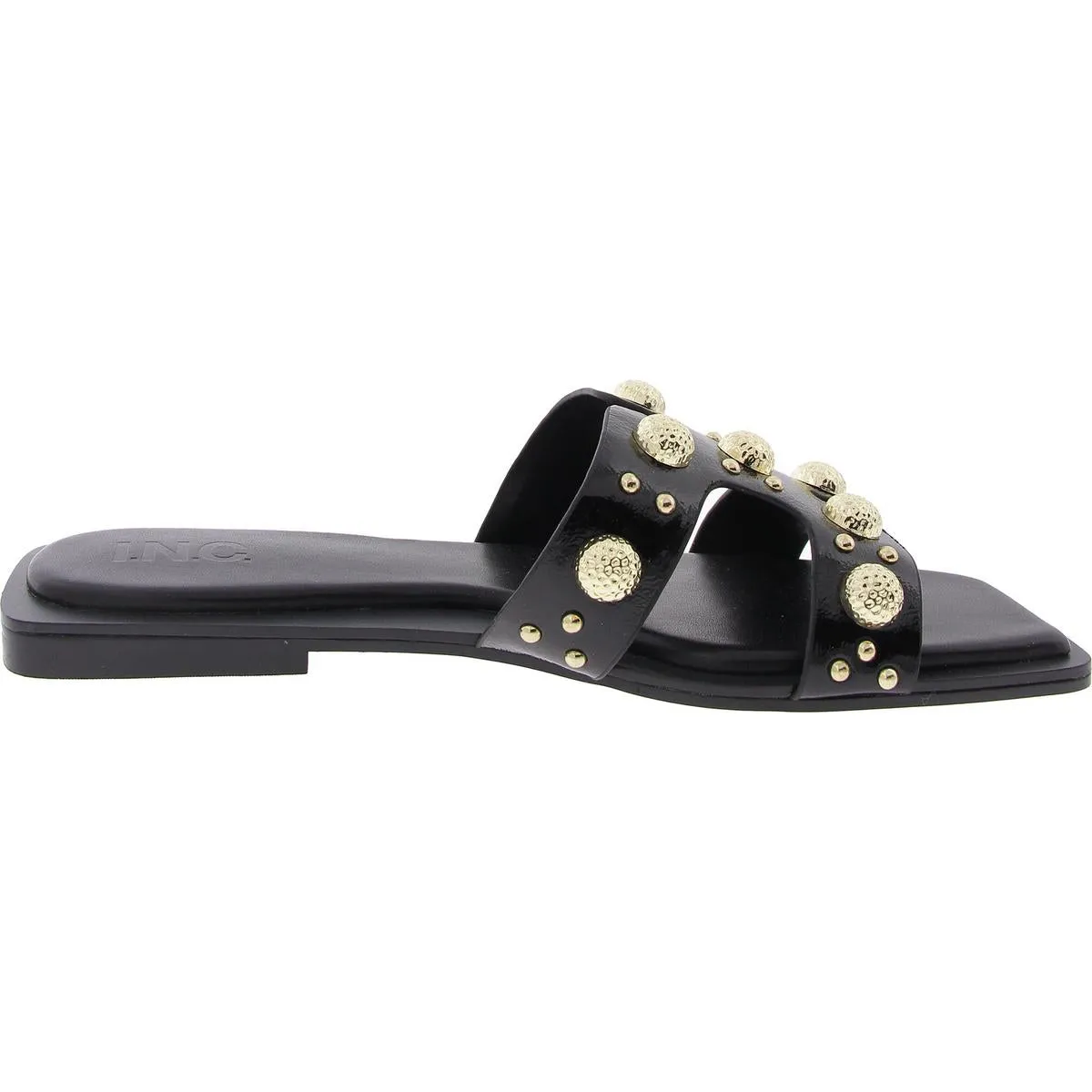 PEETA Womens Beaded Manmade Slide Sandals