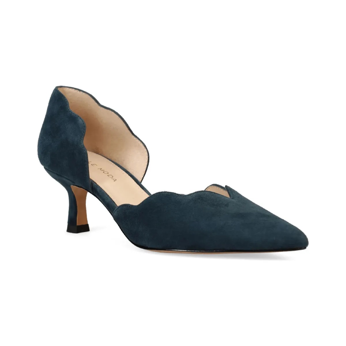 Pelle Moda Women's Keala d'Orsay Midnight Kid Suede