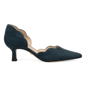 Pelle Moda Women's Keala d'Orsay Midnight Kid Suede