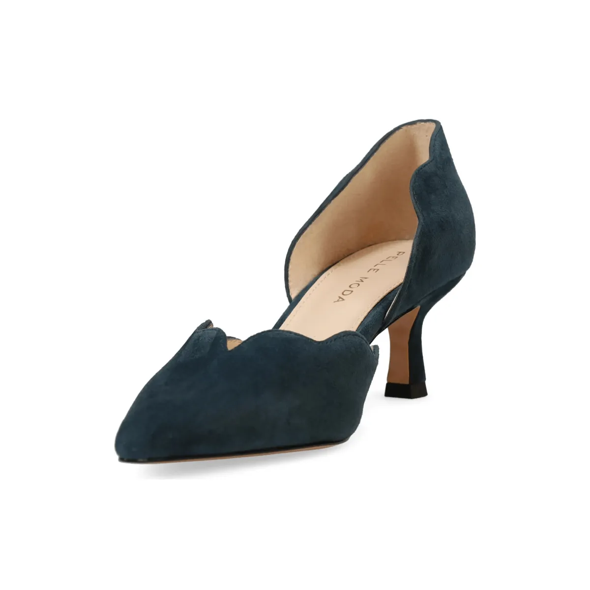 Pelle Moda Women's Keala d'Orsay Midnight Kid Suede