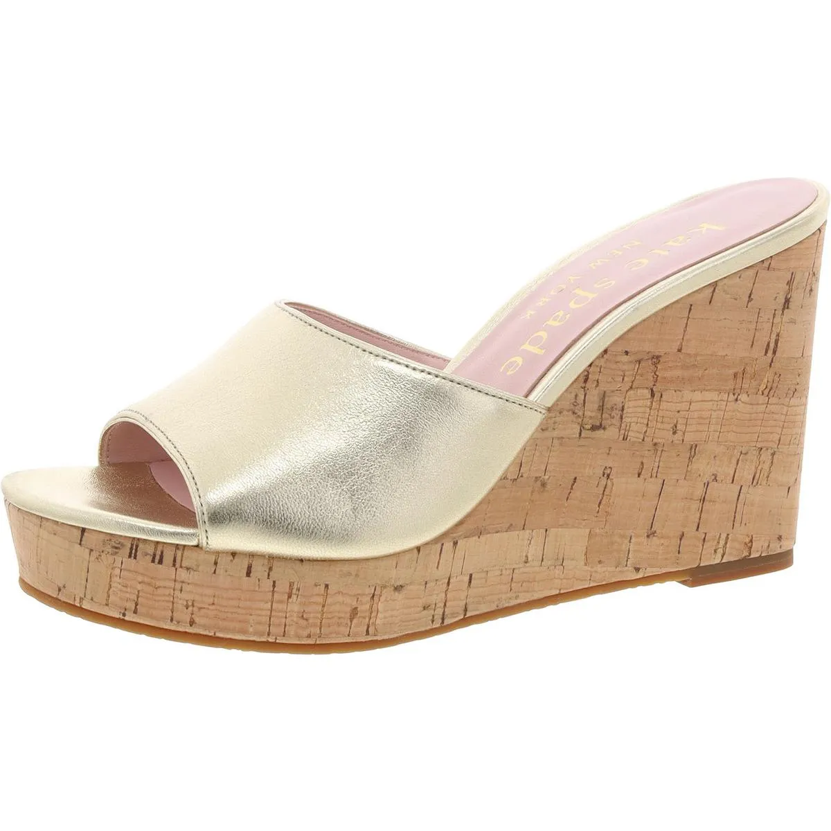Penelope Womens Cork Slip-On Wedge Sandals