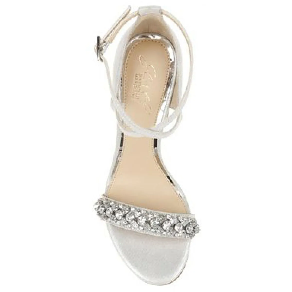 Penny Womens Satin Rhinestone Heels