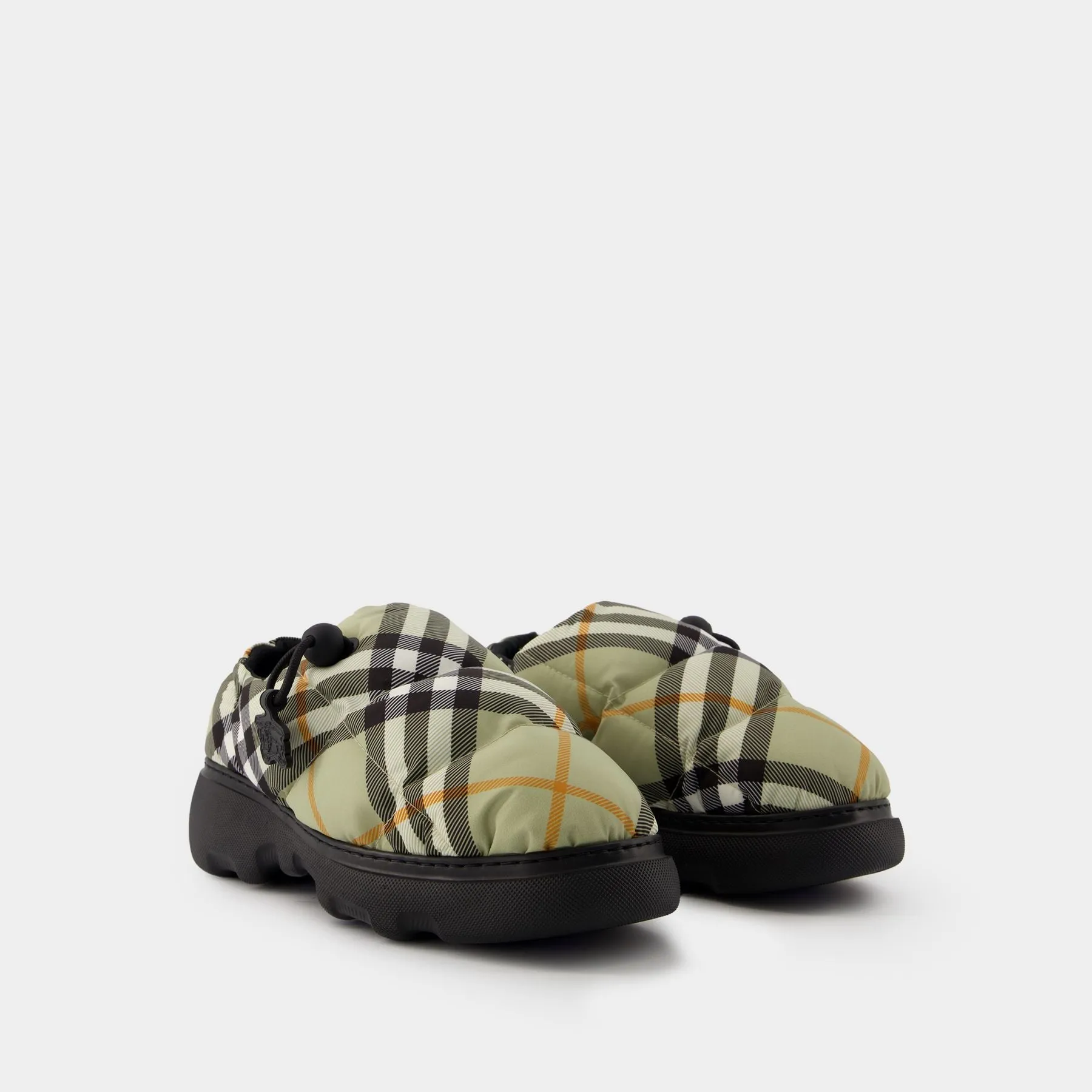 Pillow Low Mules - Burberry - Nylon - Beige