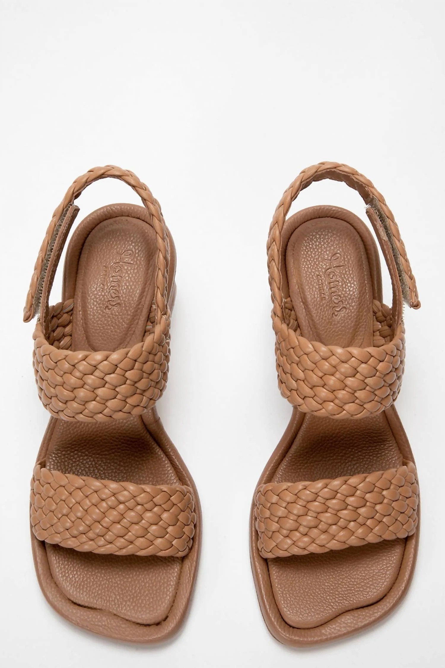 Pina Heeled Sandal In Trenza Miel