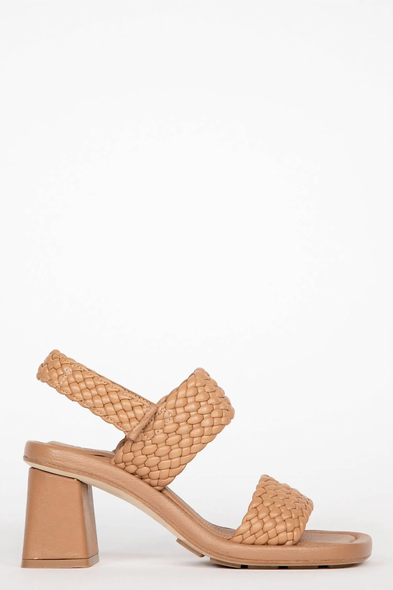Pina Heeled Sandal In Trenza Miel