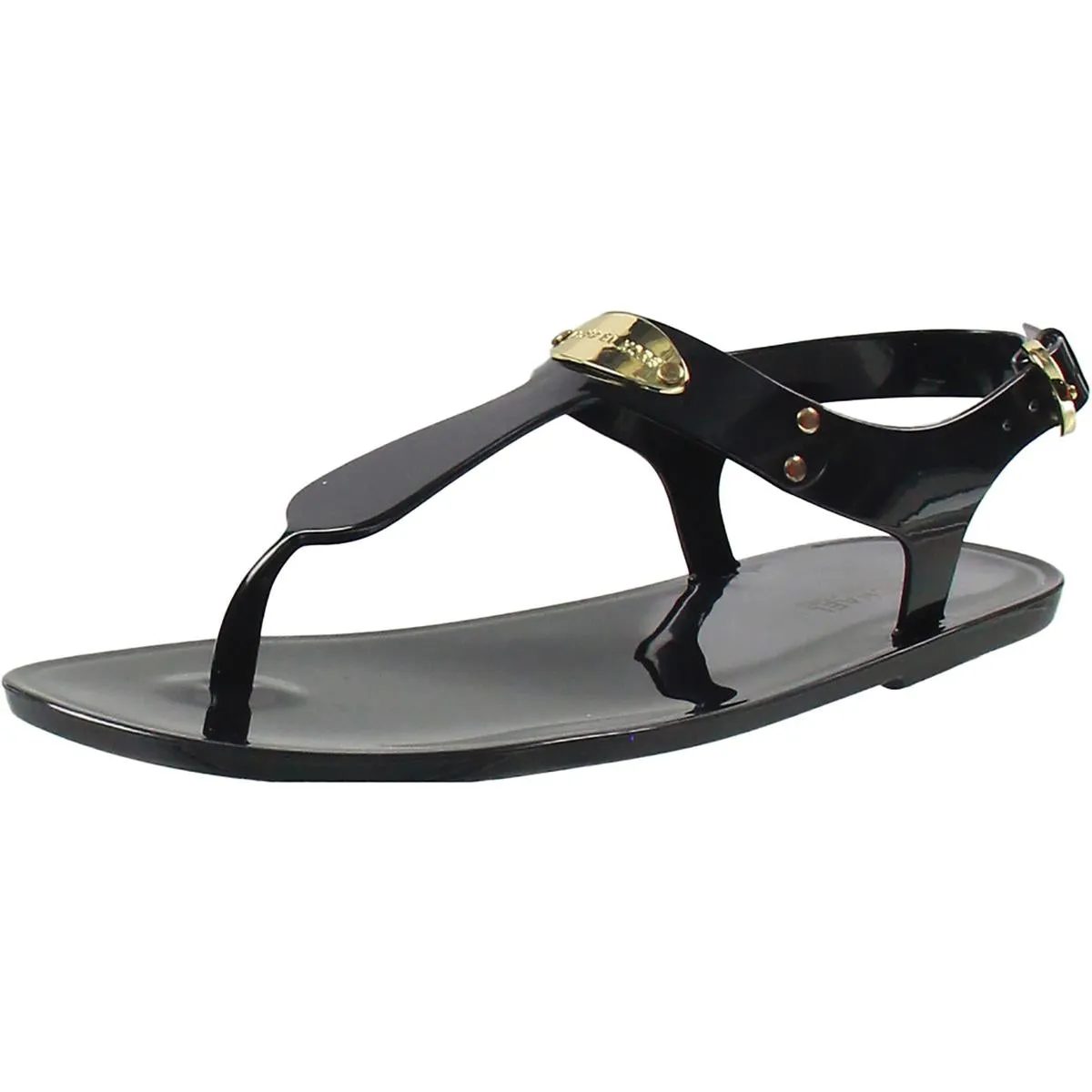 Plate Womens Buckle Manmade Jelly Sandals