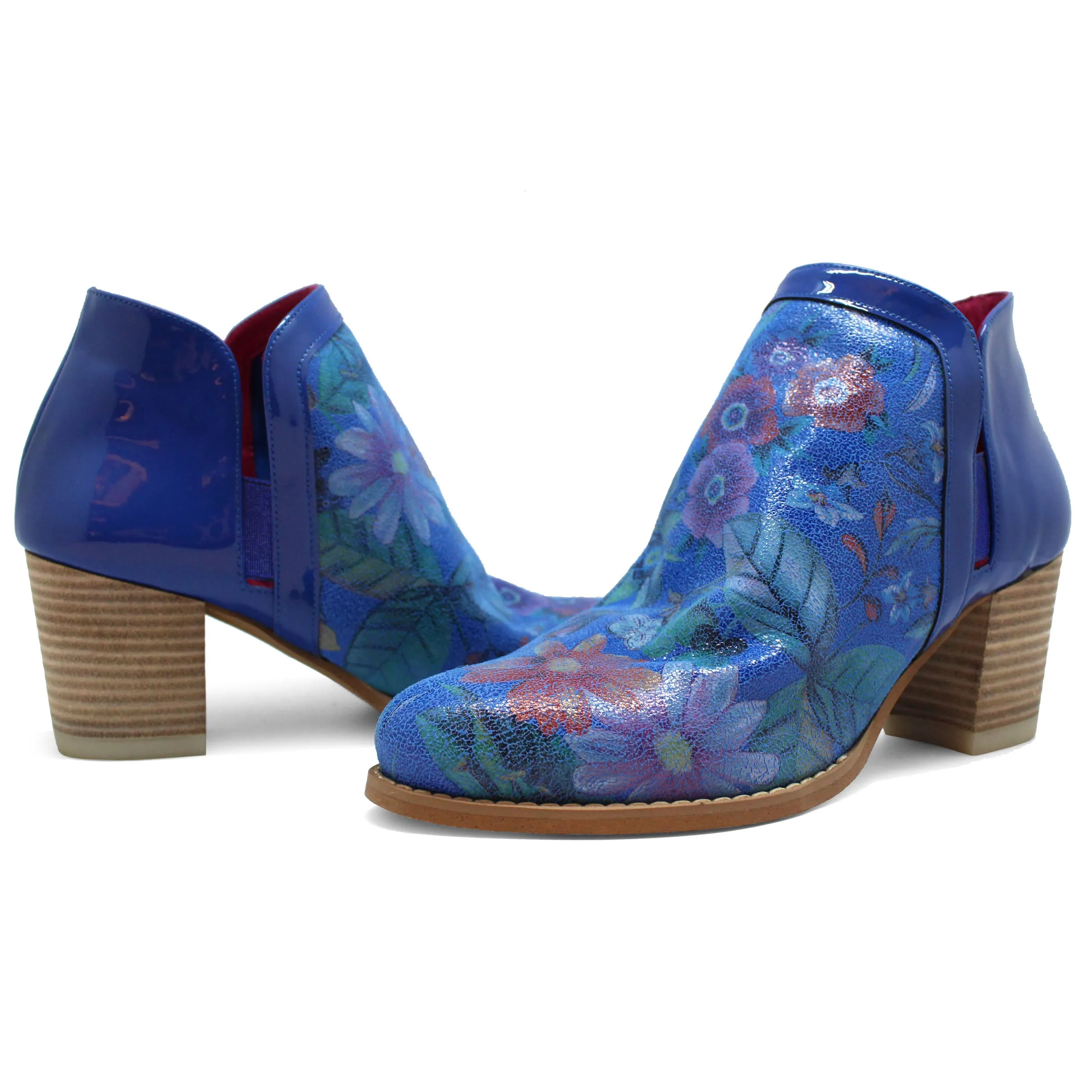 Plume - Blue Flower ankle boot- Last pair 41