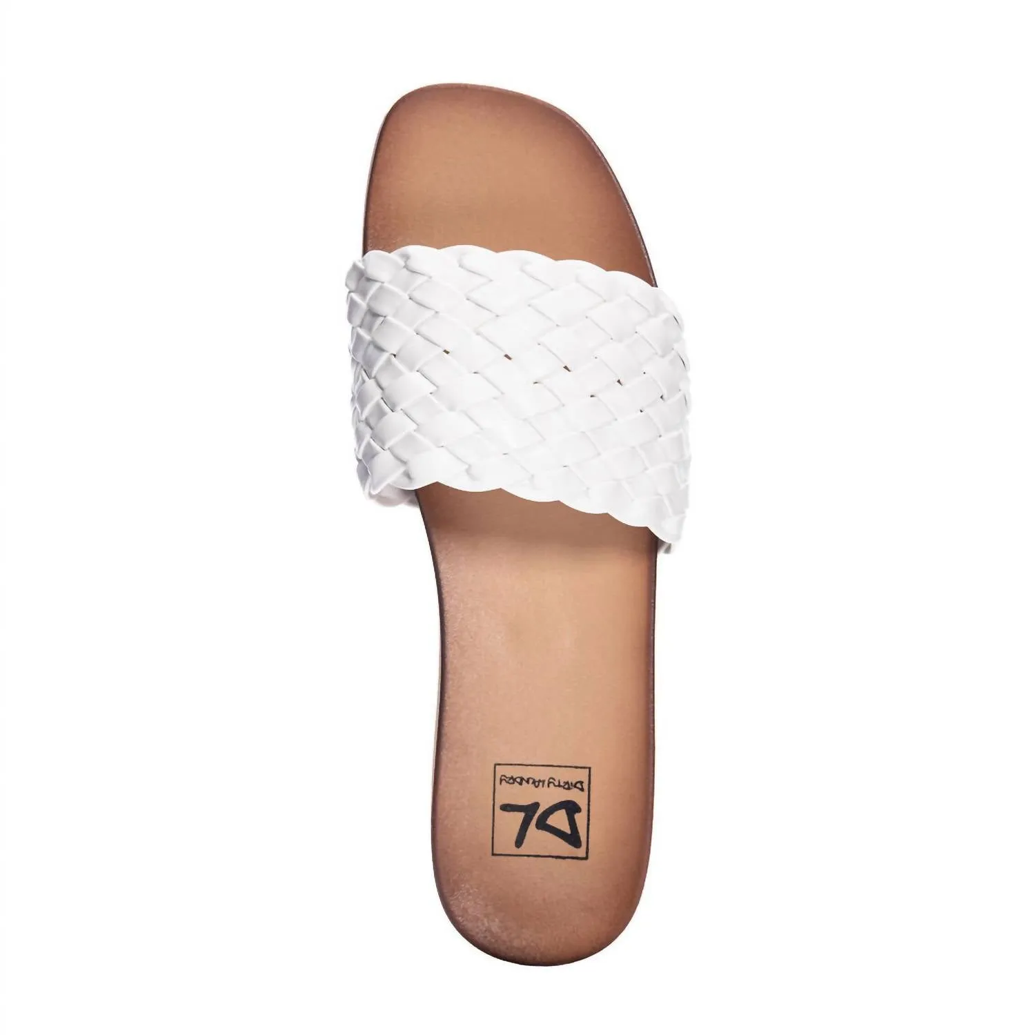 Pool Dayz Enjoy It Slide Sandal In White