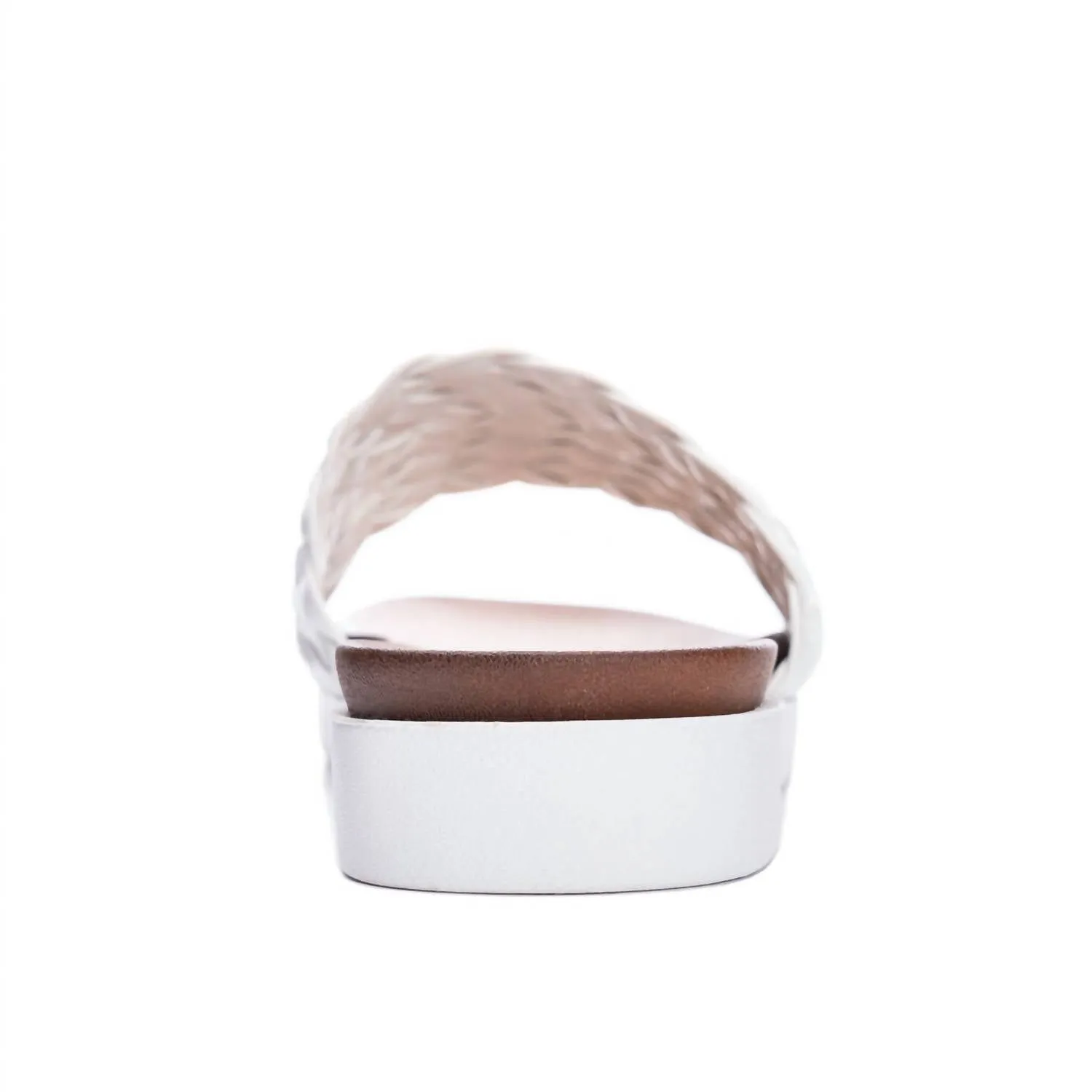 Pool Dayz Enjoy It Slide Sandal In White