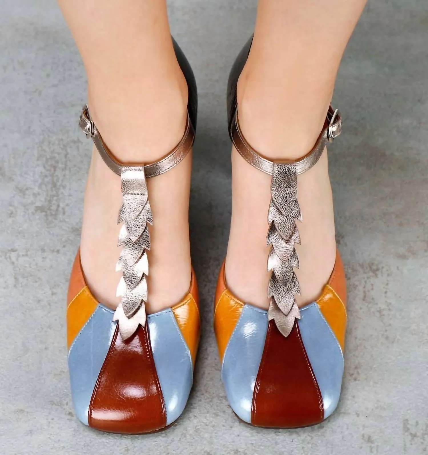 Prita T-Strap Pump In Multi