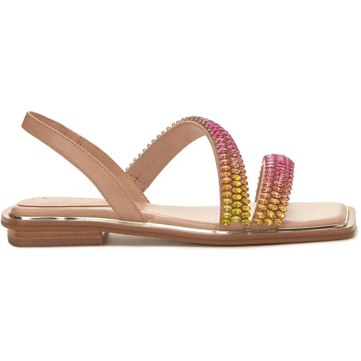 Prizza Womens Faux leather Slip On Slingback Sandals