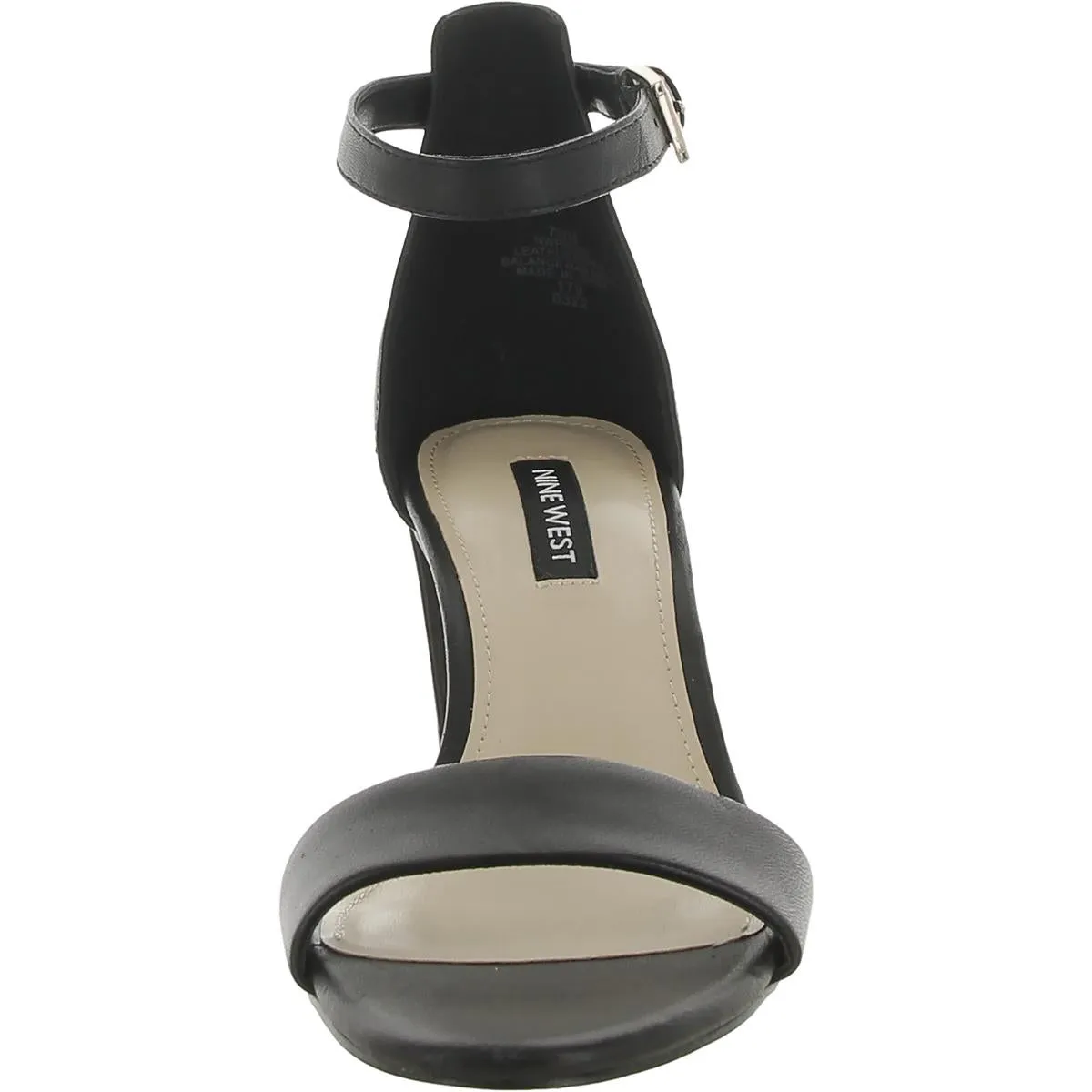 Pruce Womens Leather Slip On Block Heel