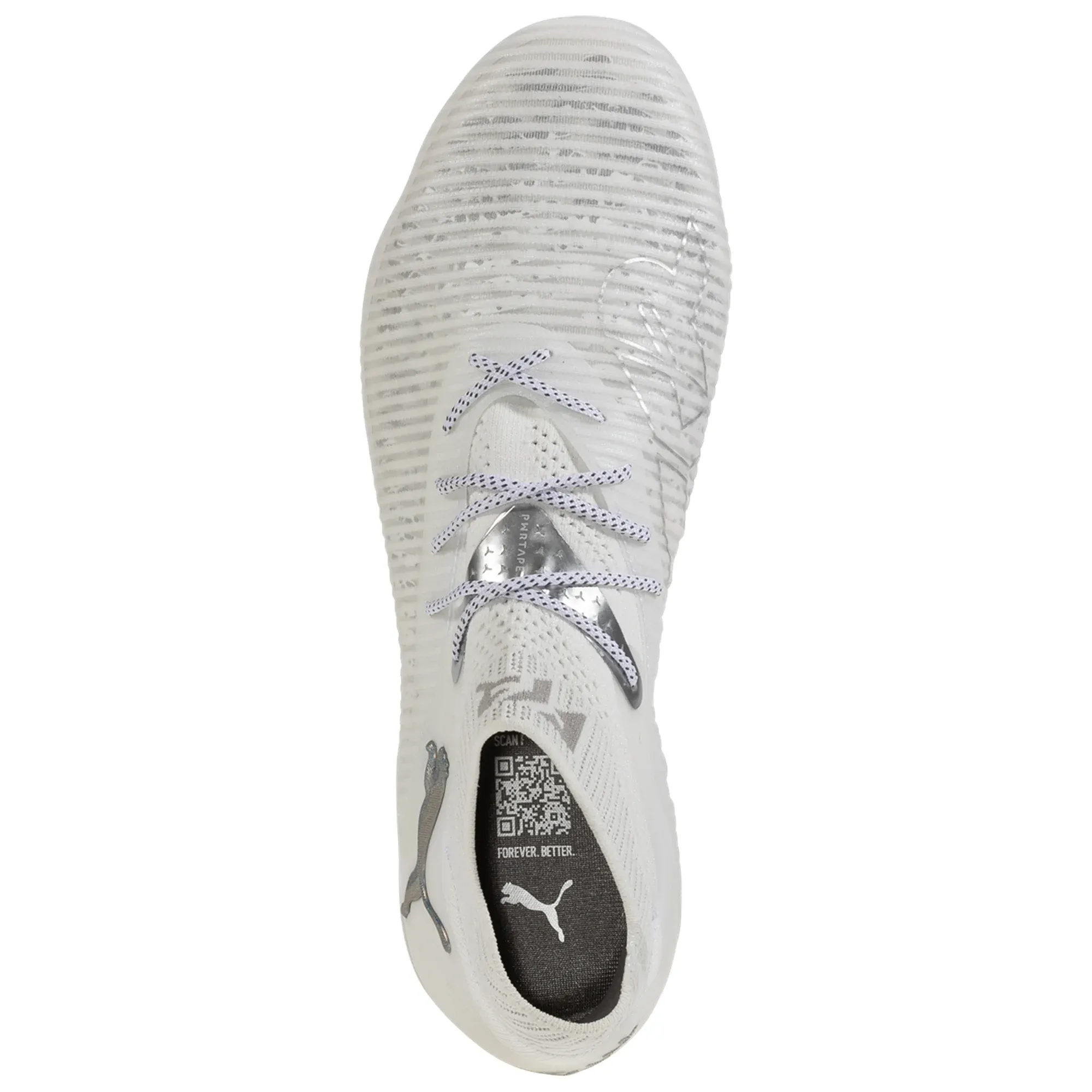 Puma Future 8 Ultimate FG Soccer Cleats (Puma White/Matte Silver)