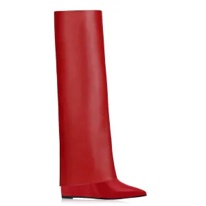 RAFAELA RED LEATHER