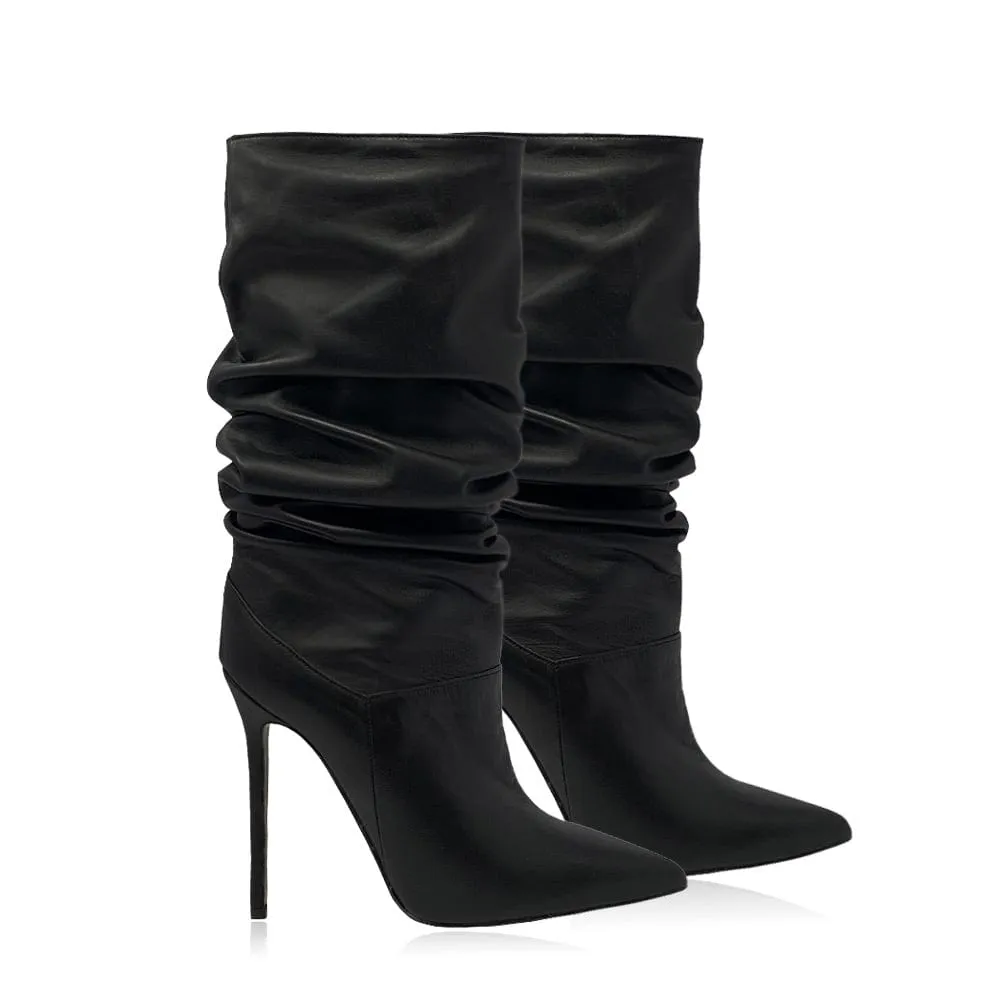 RAISSA BLACK LEATHER