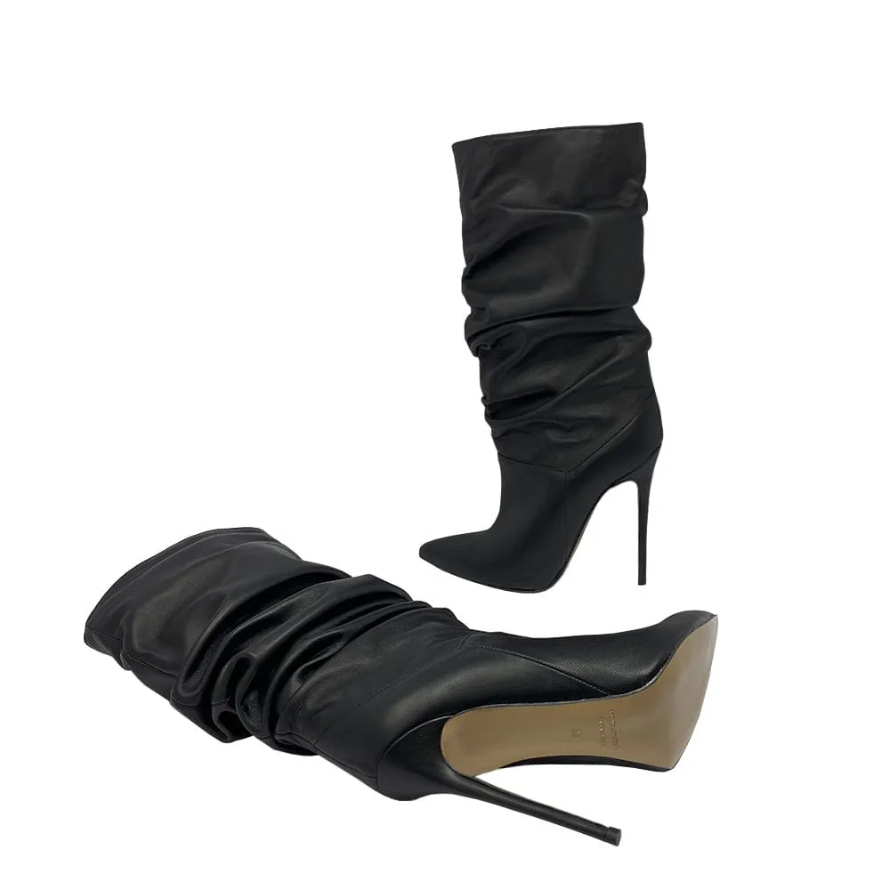 RAISSA BLACK LEATHER