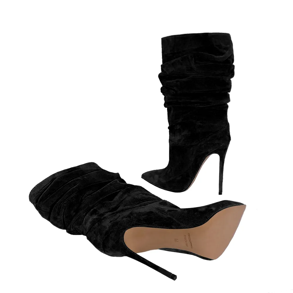 RAISSA BLACK SUEDE