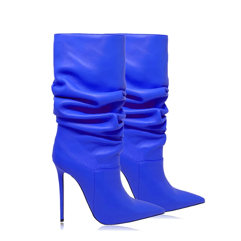 RAISSA BLUE LEATHER