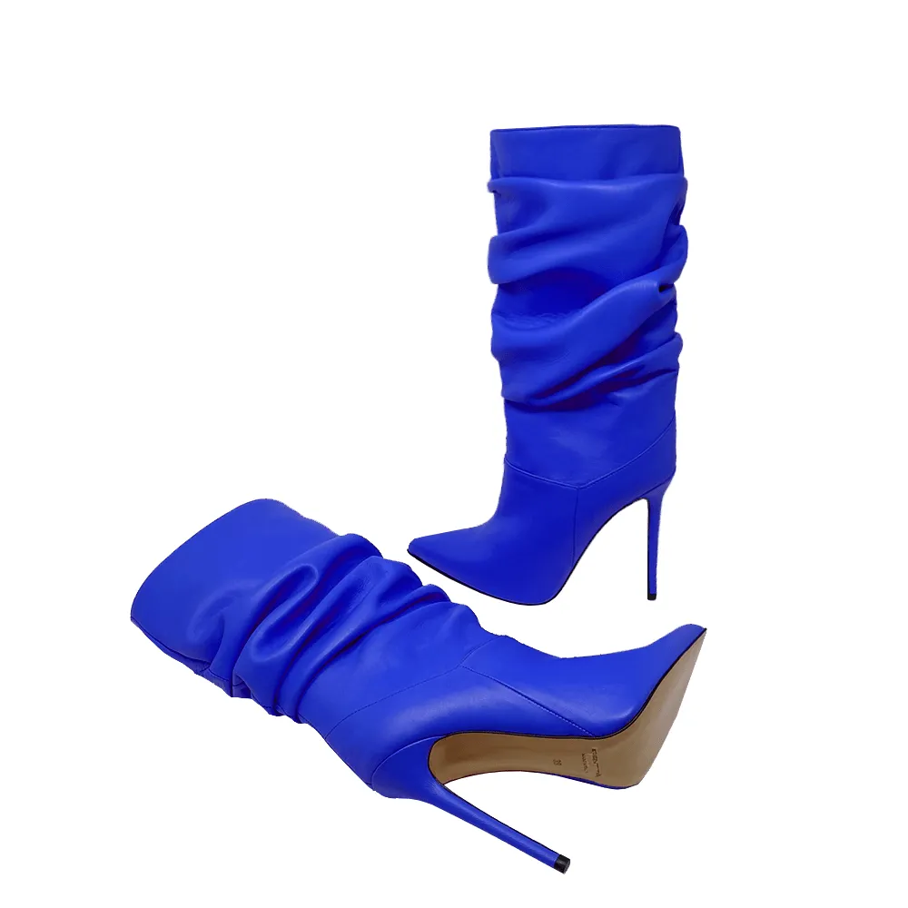 RAISSA BLUE LEATHER