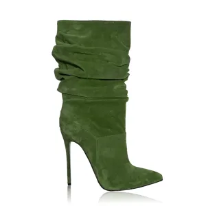 RAISSA GREEN SUEDE