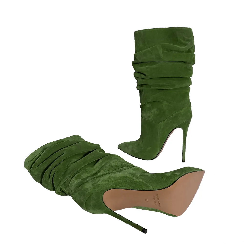 RAISSA GREEN SUEDE