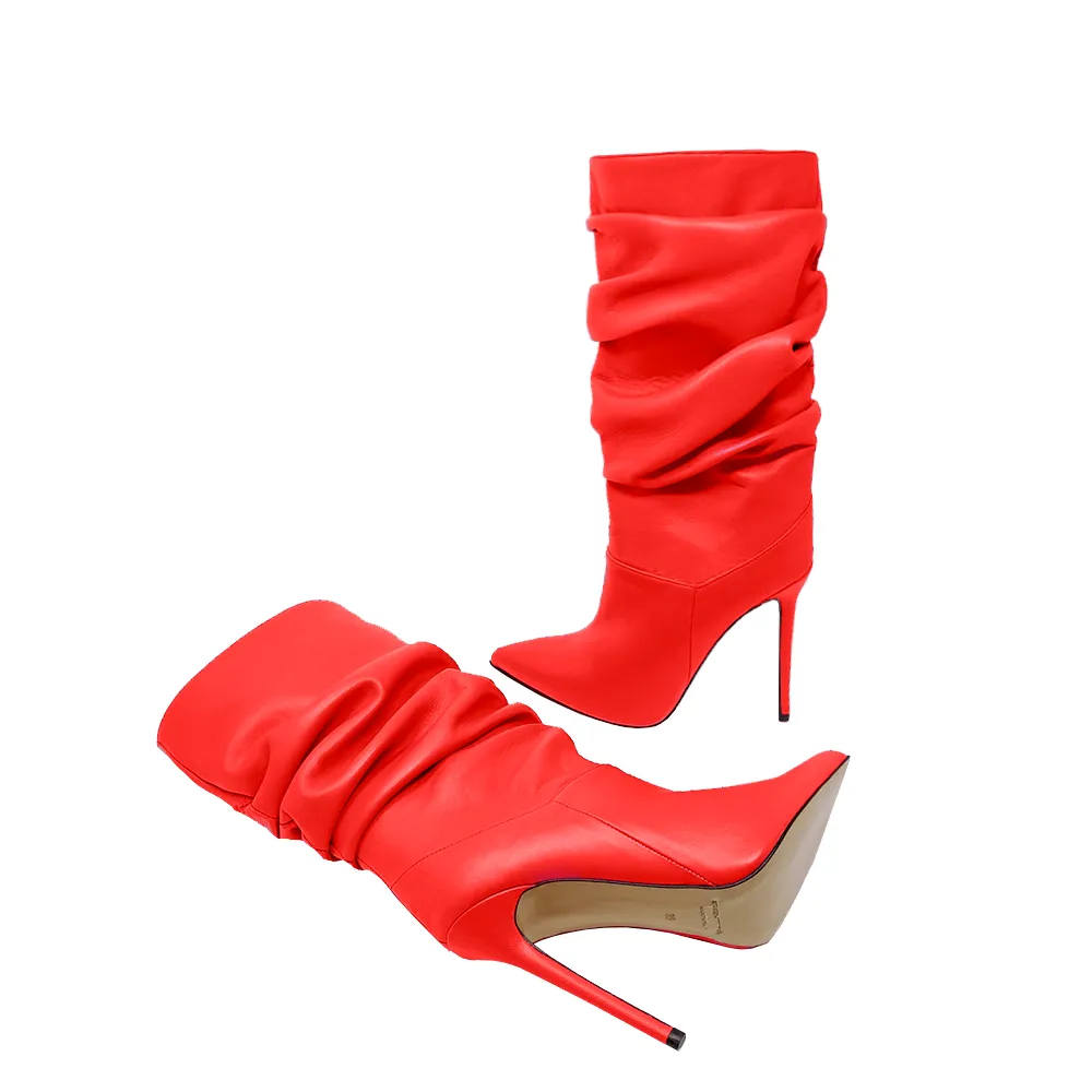 RAISSA RED LEATHER