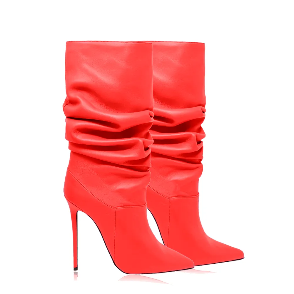 RAISSA RED LEATHER