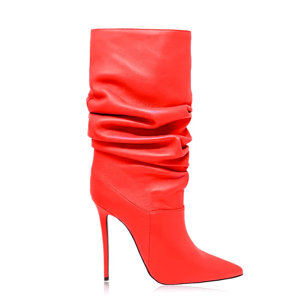 RAISSA RED LEATHER