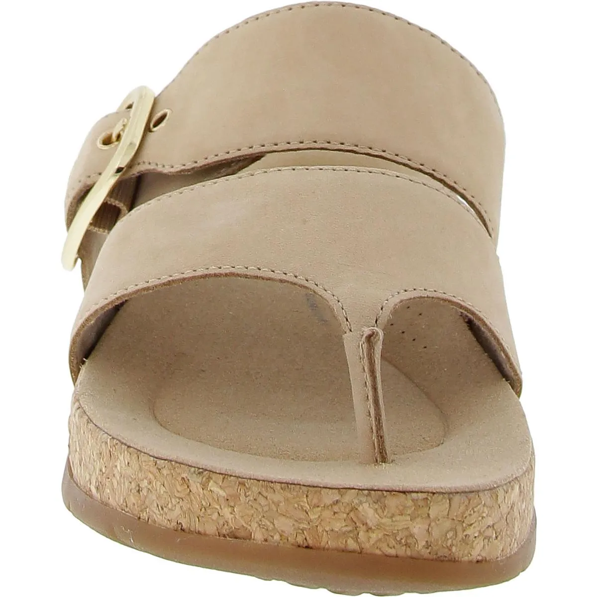 Reileigh Park Womens Buckle Manmade Slide Sandals