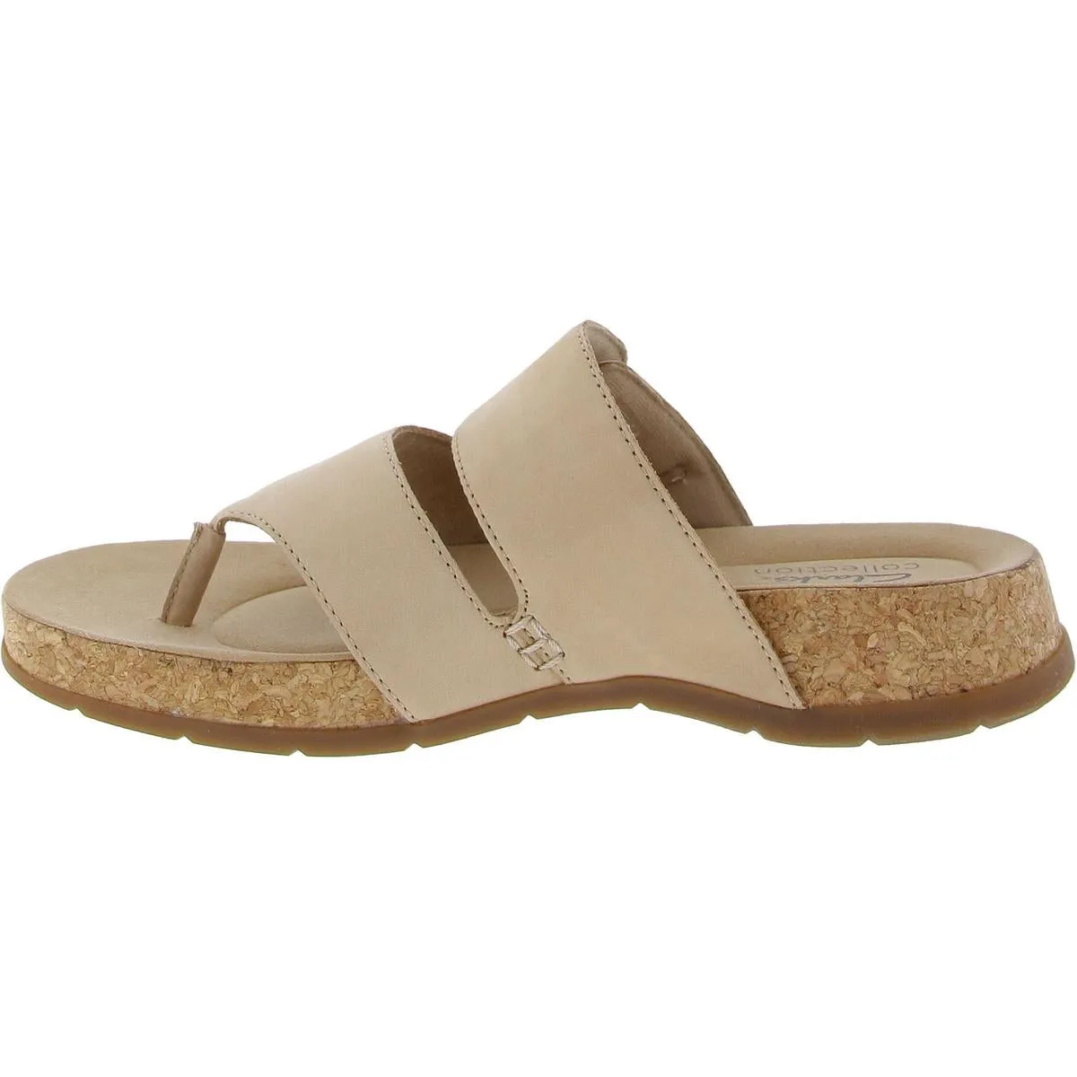 Reileigh Park Womens Buckle Manmade Slide Sandals