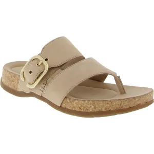 Reileigh Park Womens Buckle Manmade Slide Sandals