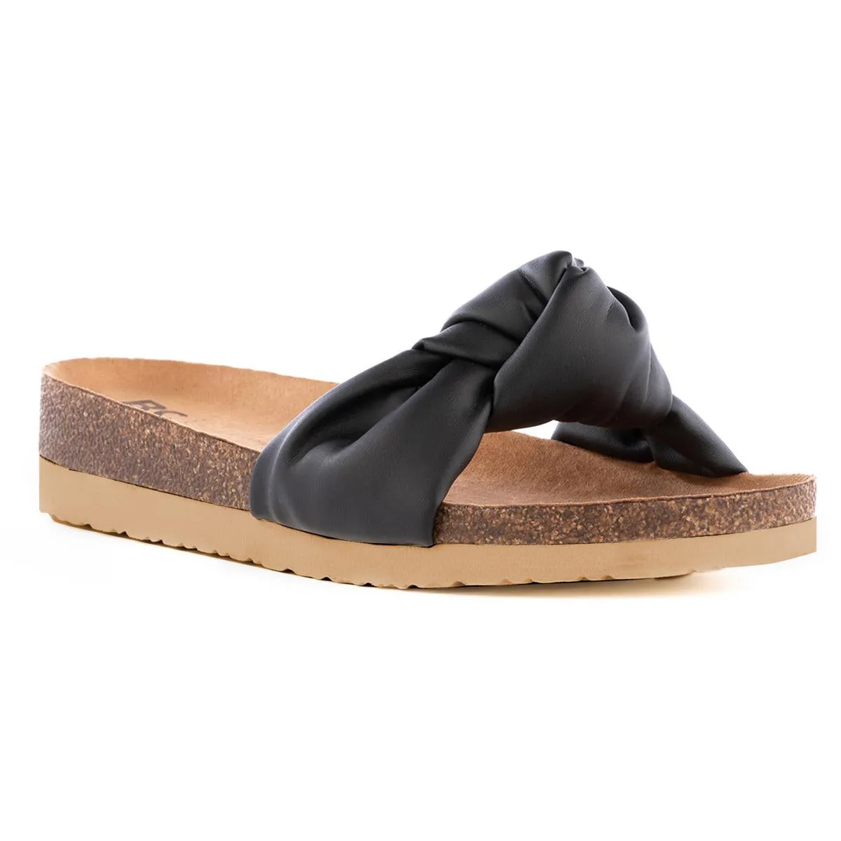 Reunion Womens Faux Suede Slip On Wedge Sandals
