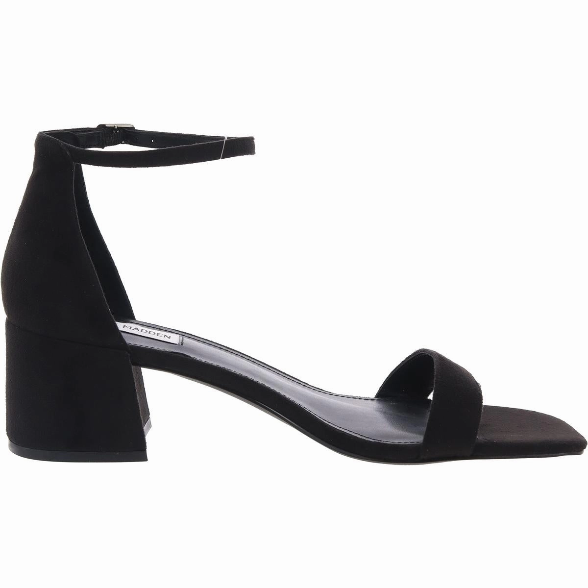 Rina Womens Buckle Faux Suede Ankle Strap