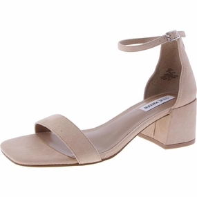 Rina Womens Buckle Faux Suede Ankle Strap