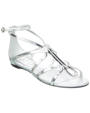 Roger Vivier Ondulation Leather Sandal