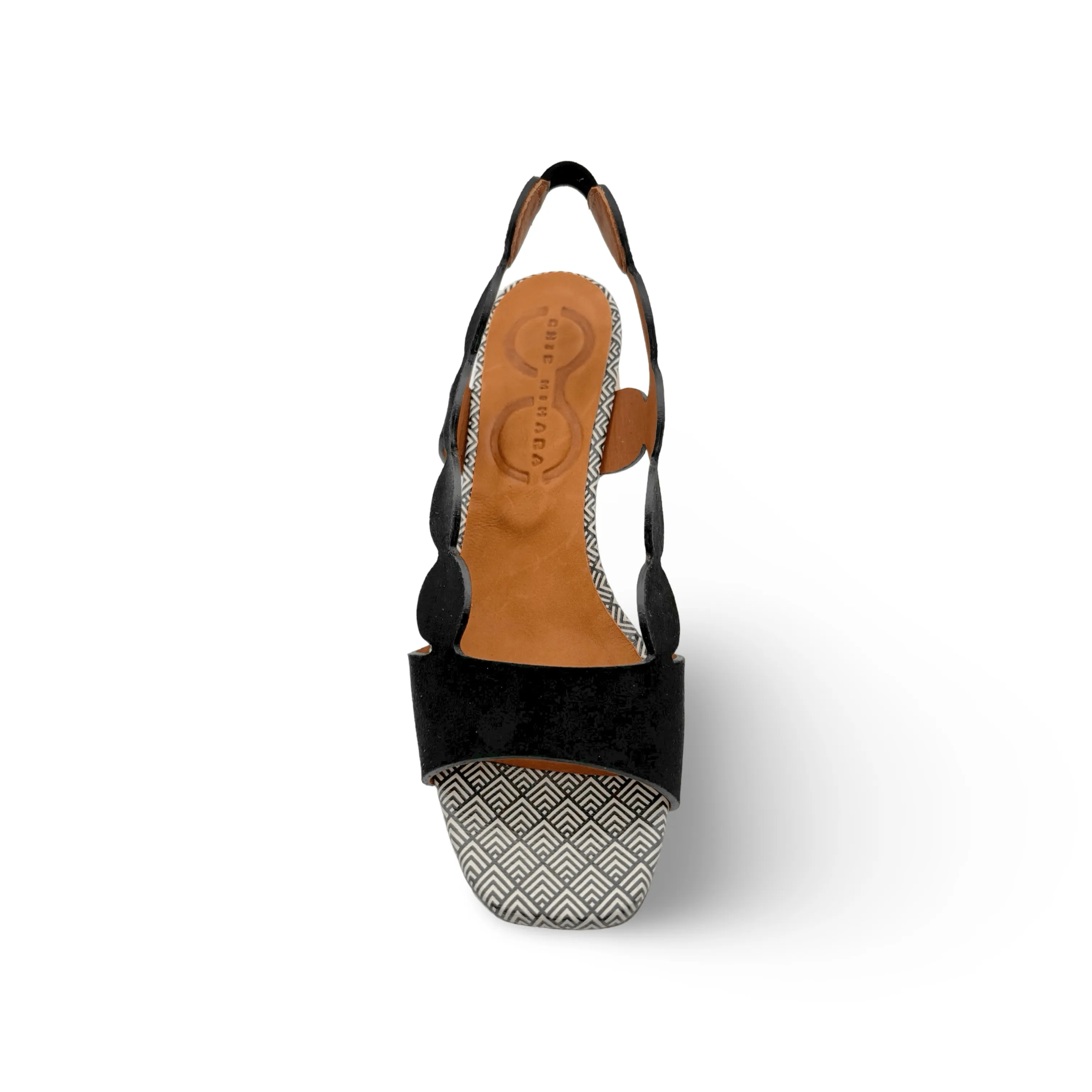 Roka46 Black/Gold Sandal
