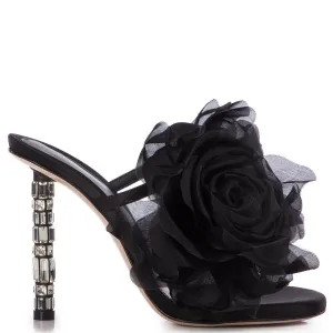 Rose Satin 100 Sandals