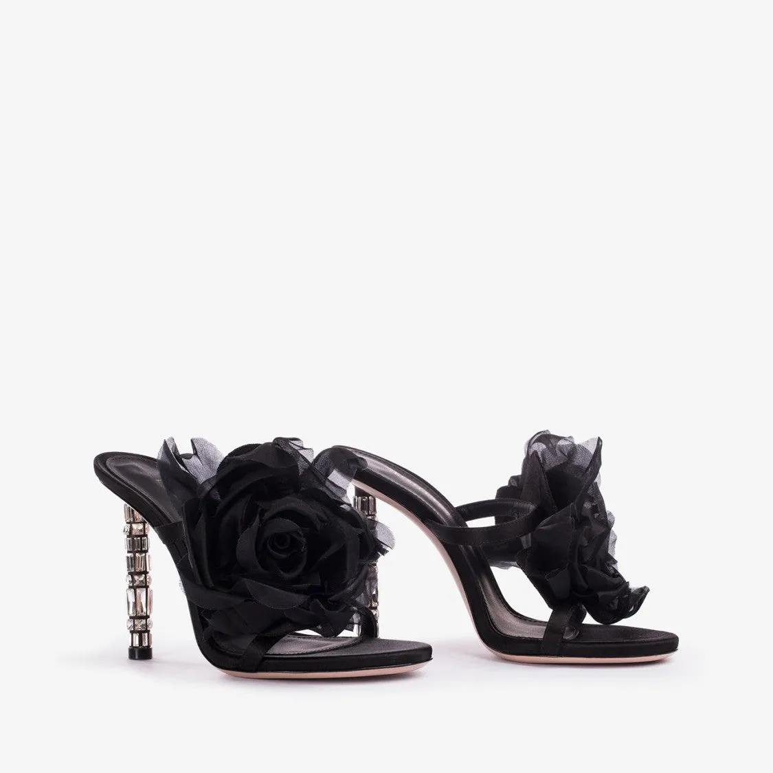 Rose Satin 100 Sandals
